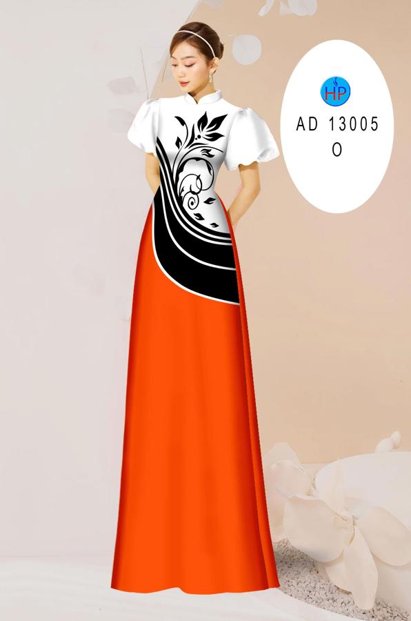 Vải Áo Dài Hoa In 3D AD 13005 2